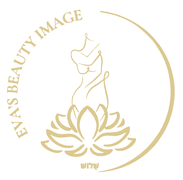 Minimalist beauty logo with a stylized face and lotus flower.